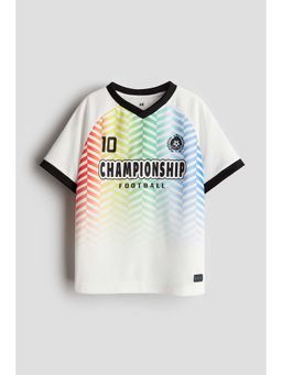 H&M - Kids White Football T-Shirt