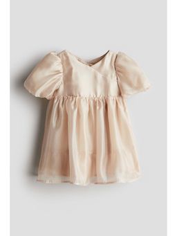 H&M - Girls Beige Satin Dress