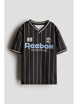H&M - Boys Black Printed Football Shirt