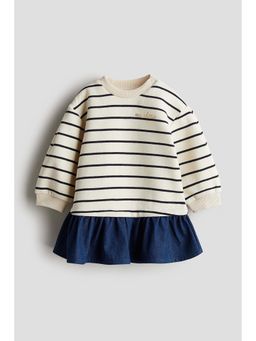 H&M - Girls Beige Sweatshirt Dress
