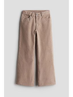 H&M - Girls Beige Cotton Corduroy Trouser