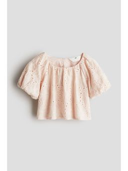 H&M - Girls Pink Broderie Anglaise Top