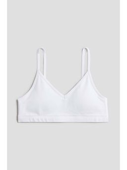 H&M - Girls White Padded Crop Top