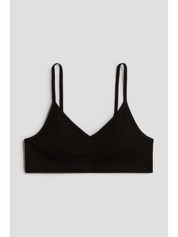H&M - Girls Black Padded Crop Top