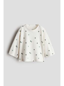 H&M - Boys White Long-Sleeved T-Shirt