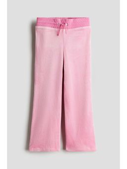 H&M - Girls Pink Velour Trouser