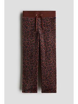 H&M - Girls Beige Velour Trouser