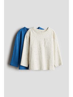 H&M - Boys Multi-Color 2-Pack Long-Sleeved T-Shirts
