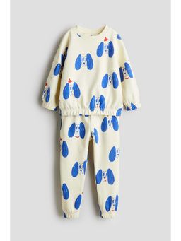 H&M - Boys Yellow 2-Piece Sweatshirt Set