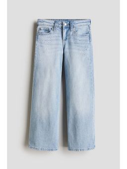 H&M - Girls Blue Wide Leg Jeans