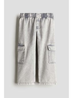 H&M - Girls Grey Wide-Leg Cargo