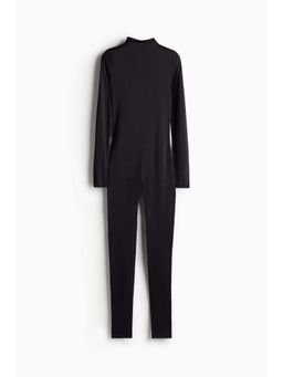 H&M - Women Black Long-Sleeved Unitard