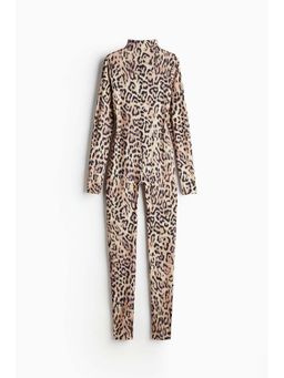 H&M - Women Beige Long-Sleeved Unitard