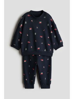 H&M - Boys Navy Blue 2-Piece Sweatshirt Set