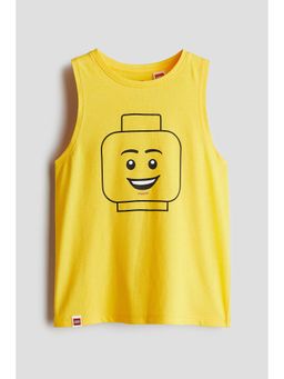 H&M - Boys Yellow Print-Motif Vest T-Shirt