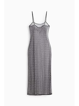 H&M - Women Black Embellished Mesh Dress