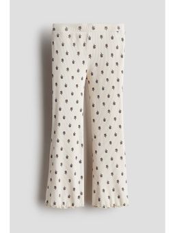 H&M - Girls White Flared Leggings