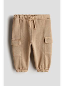 H&M - Kids Beige Washed Cargo Joggers