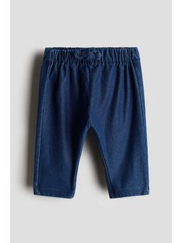 H&M - Girls Blue Denim-Look Jersey Pant
