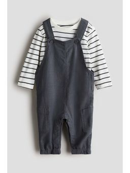 H&M - Boys Grey 2-Piece Cotton Set