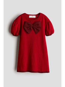 H&M - Girls Red Fine-Knit Dress