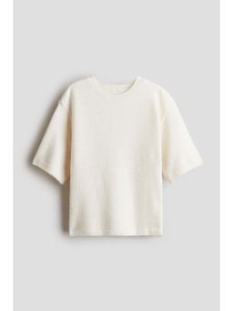 H&M - Girls White Knitted T-Shirt