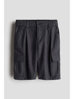 H&M - Boys Grey Cotton Cargo Shorts