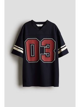 H&M - Boys Blue Printed Hockey T-Shirt