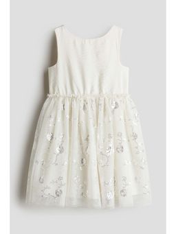 H&M - Girls White Tulle-Skirt Dress