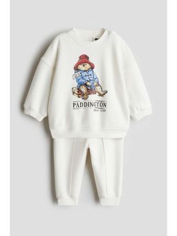H&M - Boys White 2-Piece Sweatshirt Set