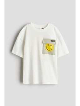 H&M - Boys White Printed T-Shirt
