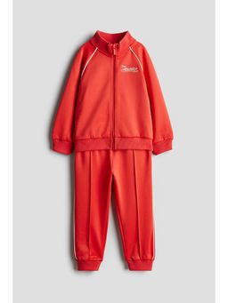 H&M - Boys Red Piping-Detail Scuba Tracksuit