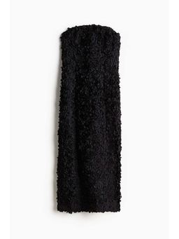 H&M - Women Black Appliqued Bandeau Dress