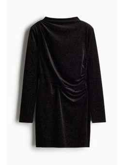 H&M - Women Black Shoulder-Pad Mini Dress