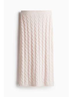 H&M - Women Pink Cable-Knit Skirt