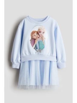 H&M - Girls Blue 2-Piece Top And Skirt Set