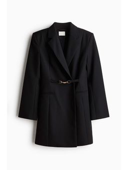 H&M - Women Black Twill Blazer Dress