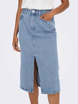ONLY - Women Light Blue Denim Skirt
