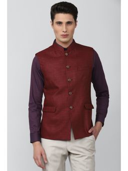 Van Heusen - Maroon Nehru Jacket