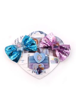 Li'l Diva - Disney Frozen 2 Glitter Bows Clip and Rubber Band Set