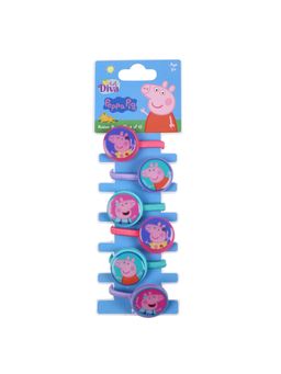 Li'l Diva - Peppa Pig Rubber bands Pack of 6