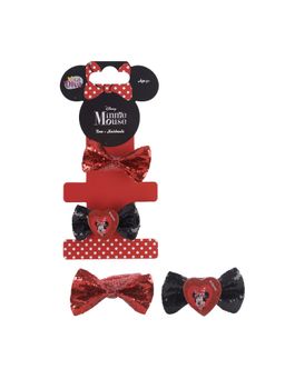 Li'l Diva - Minnie Mouse Bow + Hair Rubber bands Set