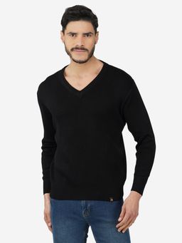 JOE Hazel - Men Black Essential Heavy Knit Pullover