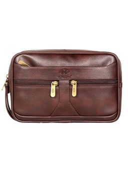 The Clownfish - Multipurpose Travel Pouch with Wrist Belt (Tan)