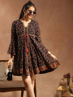 Nayam by lakshita - Printed Sequinned Anarkali Kurti