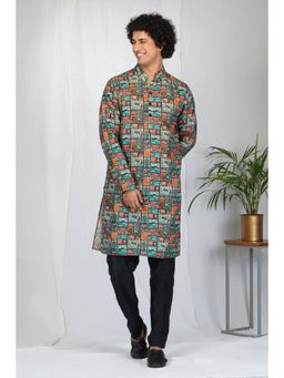 Eleven Brothers - Multi-Color Gallery Printed Kurta Set (Set of 2)