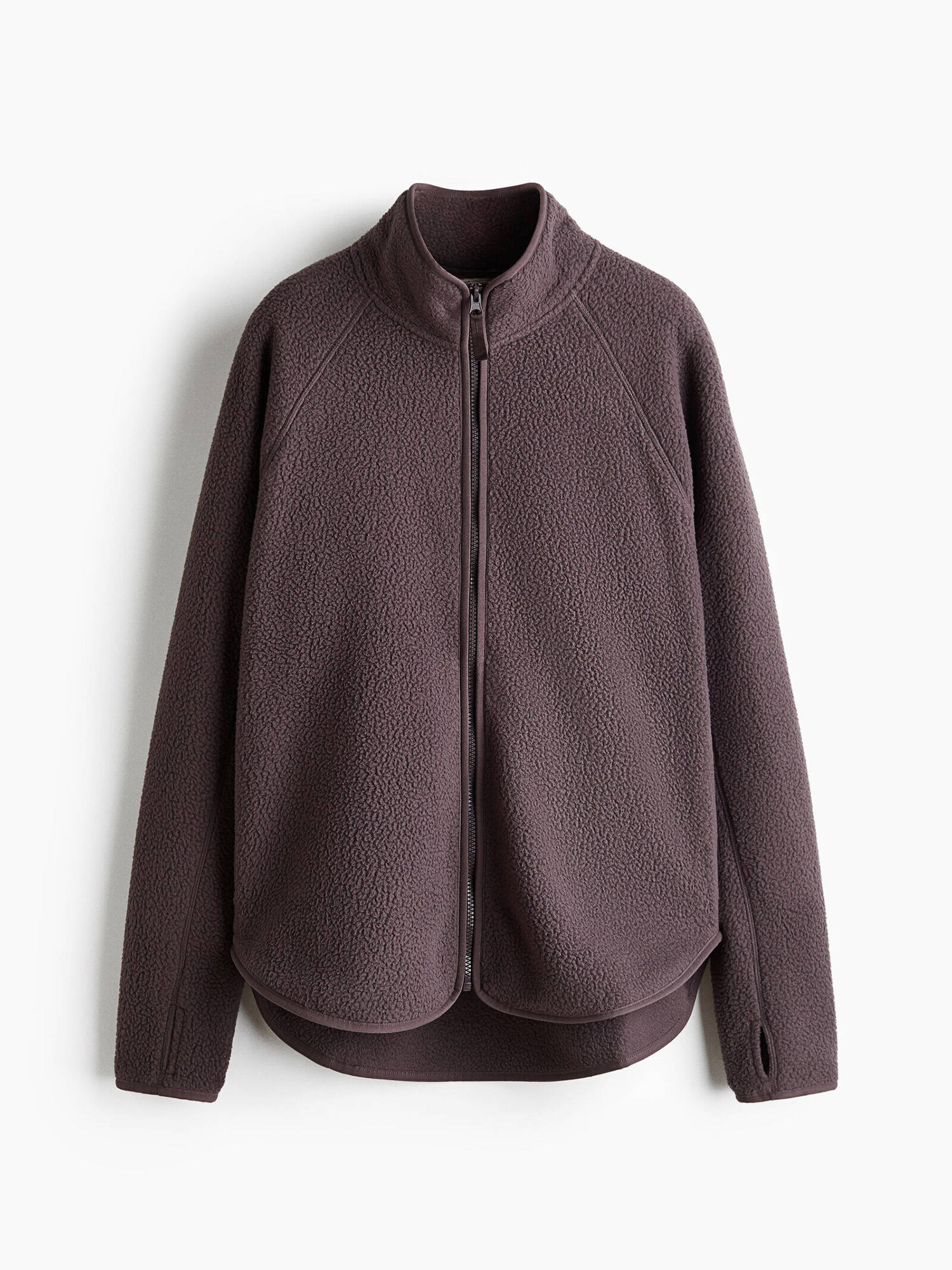 h&m Women Brown Teddy Sports Jacket-picture-11