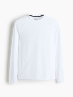 H&M - Men White Compression Fit Sports Top with Drymove