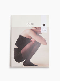 H&M - Women Black 2-Pack Tights 20 Denier With Lycra