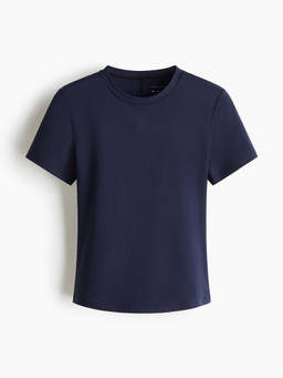 H&M - Women Blue Lightweight Yoga Top with Softmove
